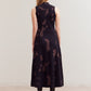Grade & Gather Fitted Knit Maxi Dress Black