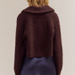 Grade & Gather Brown Shawl Collar Cardigan
