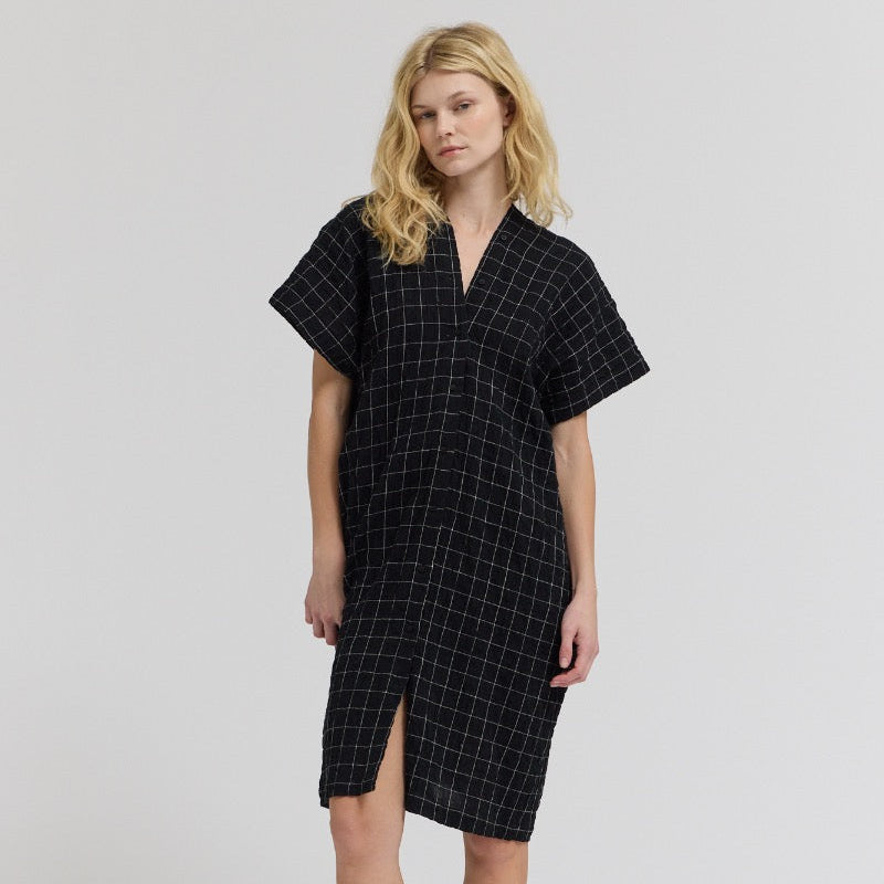 Grade & Gather Gauze Button Front Dress - shoostore