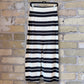 Gail Striped Jersey Midi Skirt