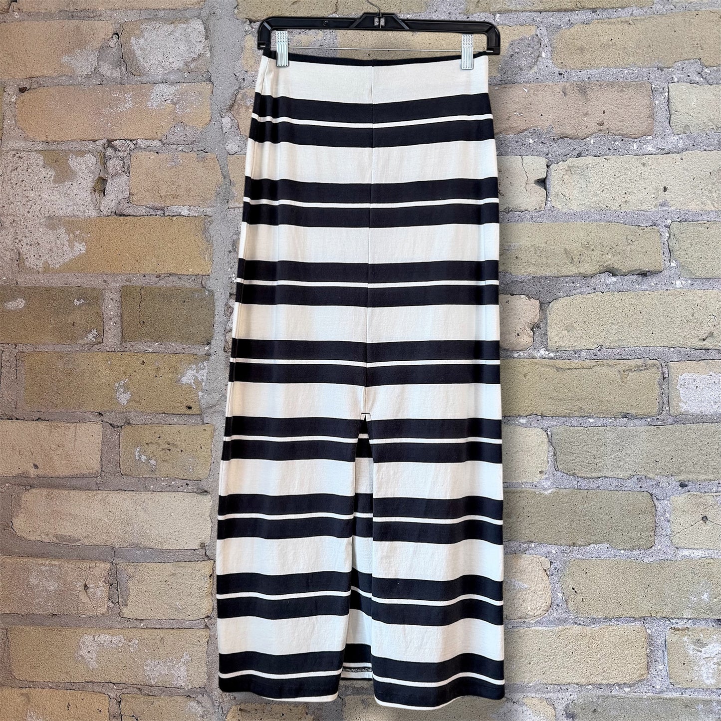 Gail Striped Jersey Midi Skirt