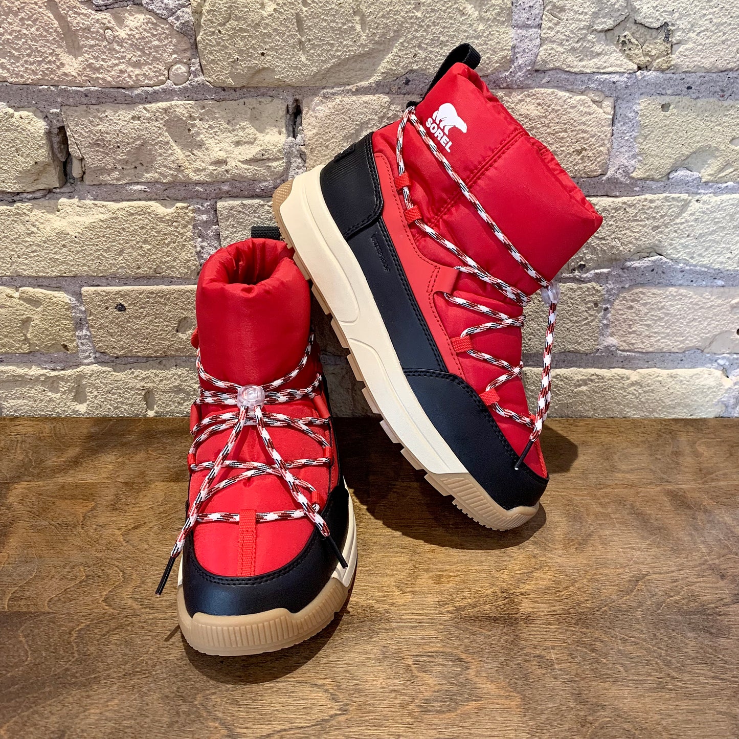 Sorel WHITNEY™ III Waterproof Slip-On Boot Bright Red/Black