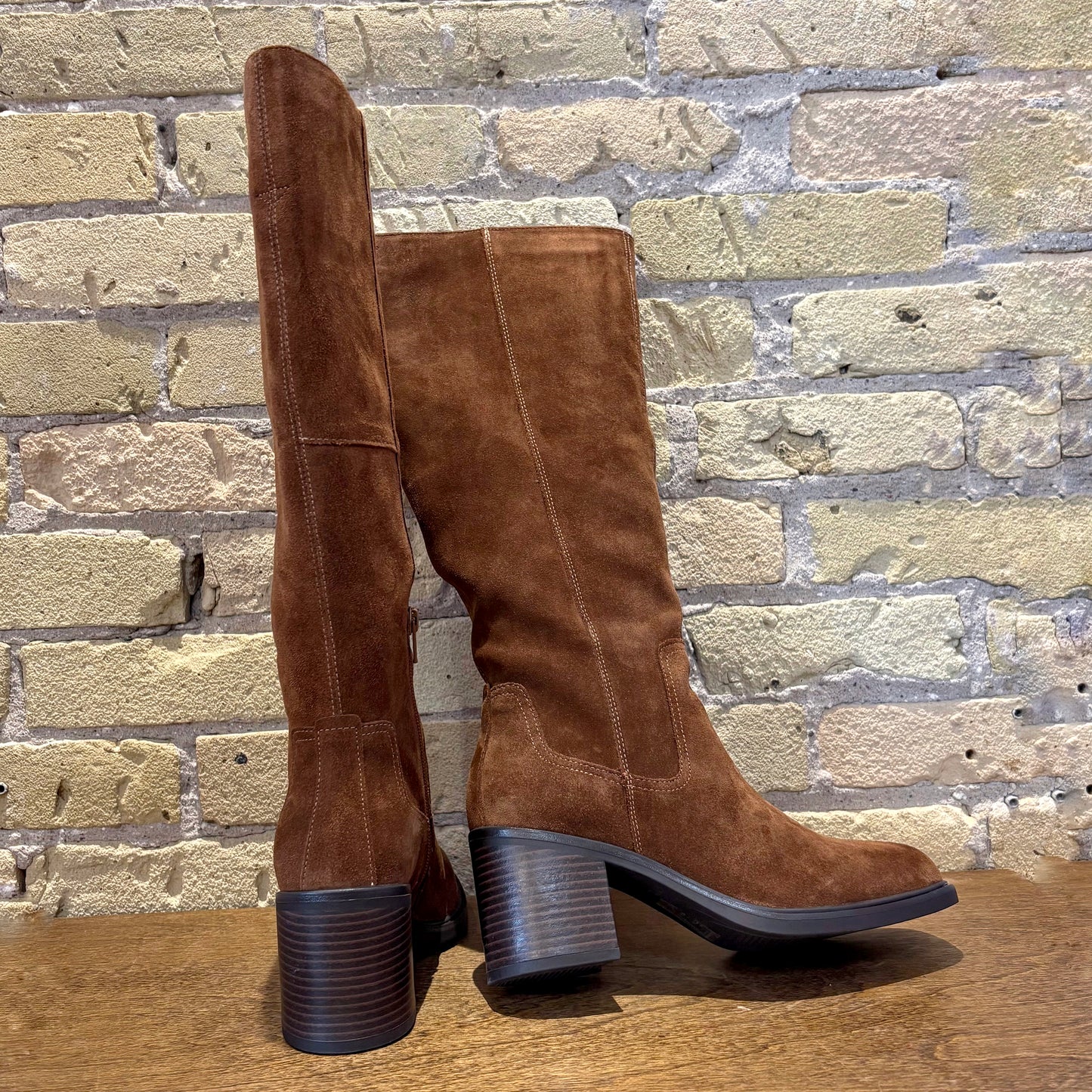 Vagabond Meryl Tall Shaft Boot Brown Suede