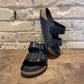 Arizona Woven Embossed Black Leather - shoostore