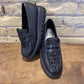 Gabor Black Leather Tweed Loafer