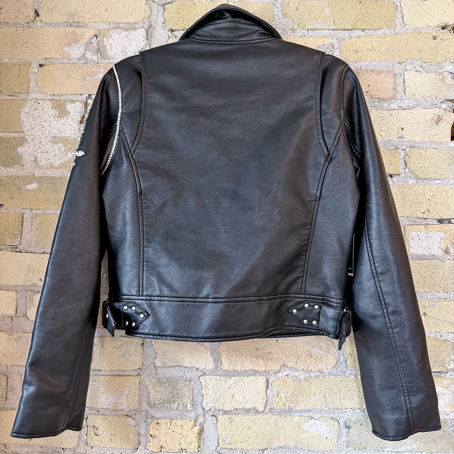 Gearhead Vegan Moto Jacket with Bling