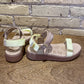 Woden Line Tricolor Sandals Taupe Multi - shoostore
