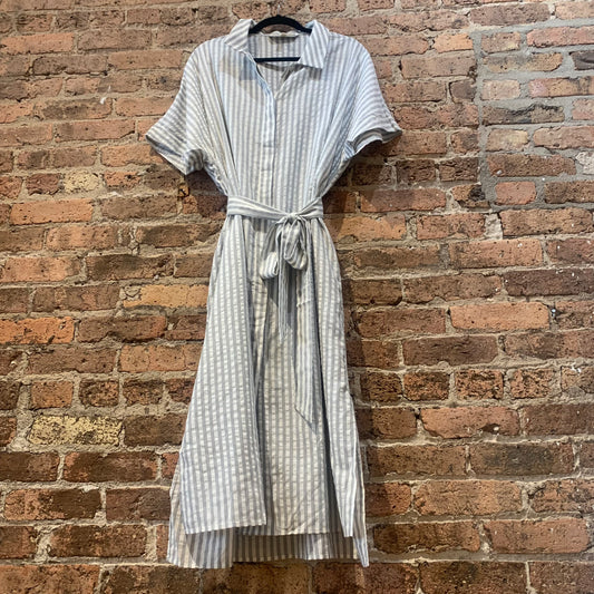 Grade & Gather Striped Shirt Dress