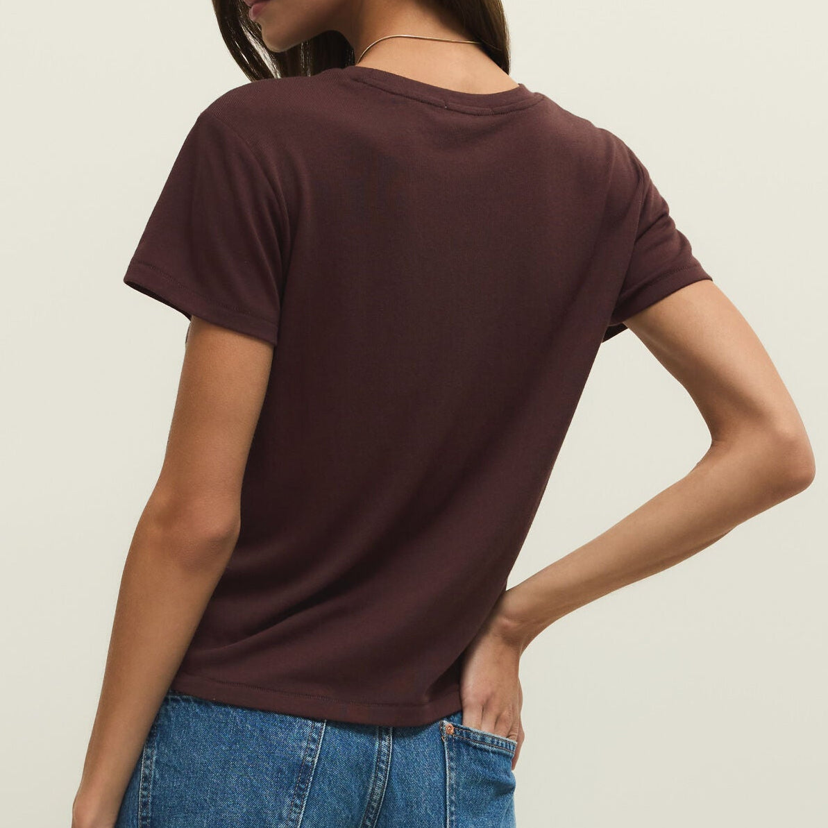 Z Supply Tourist Tee Chocolate Cherry - shoostore