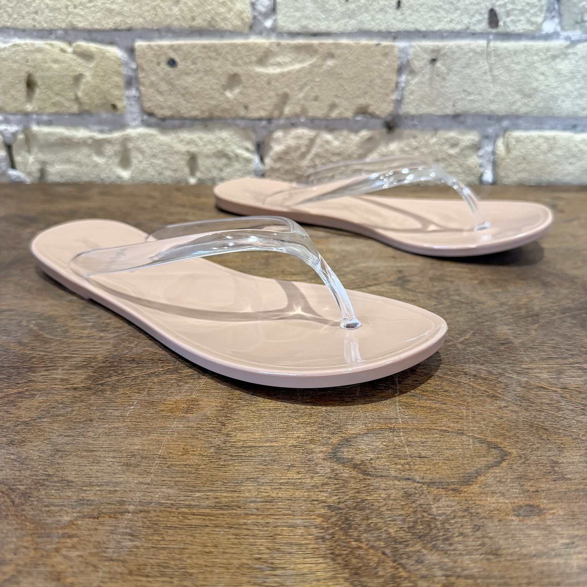 Jeffrey Campbell Beach-Day Clear Nude Sandal - shoostore