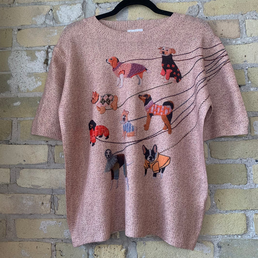 Fate Dog Short Sleeved Sweater