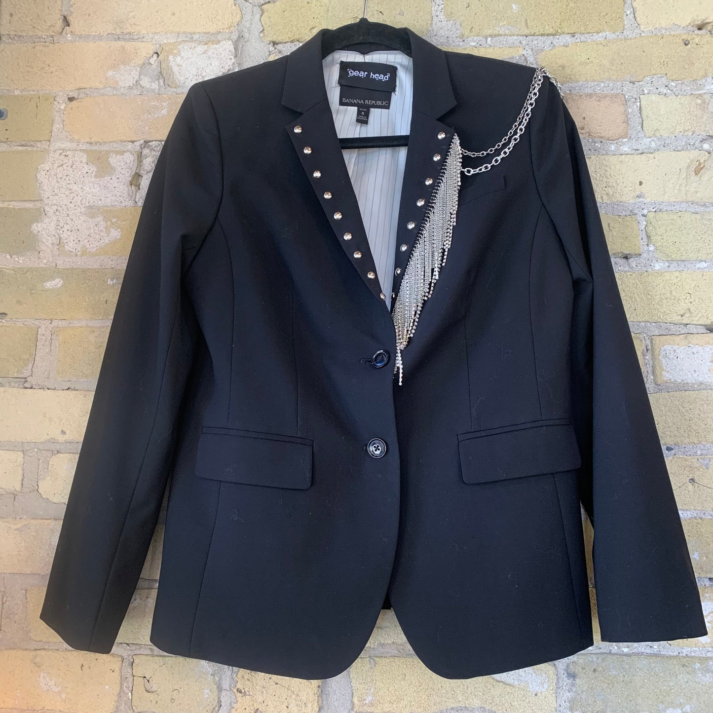 Gearhead  Lapel Bling Blazer
