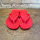 Archies Chili Red - Arch Support Flip Flops - shoostore