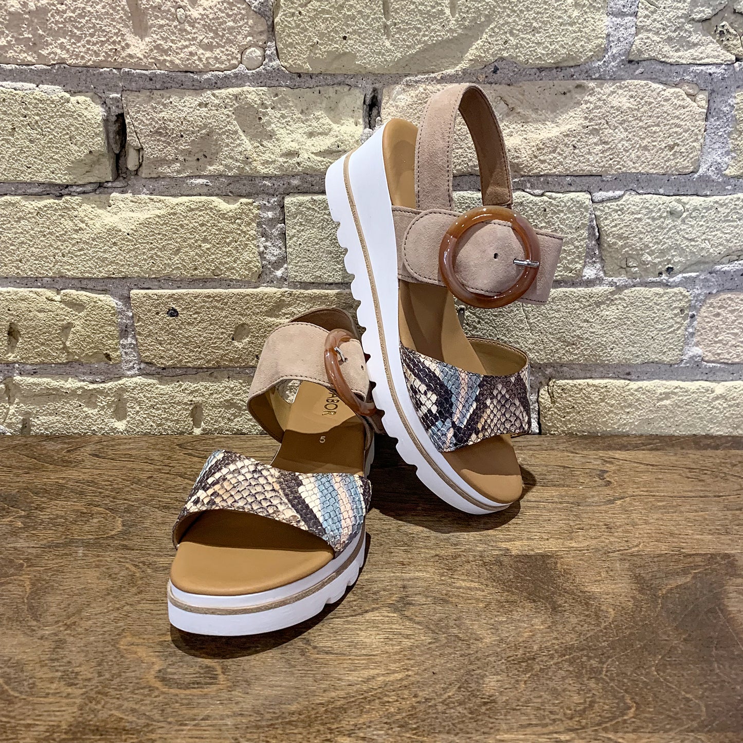 Gabor 84.645.36 Strap Wedge Sandal