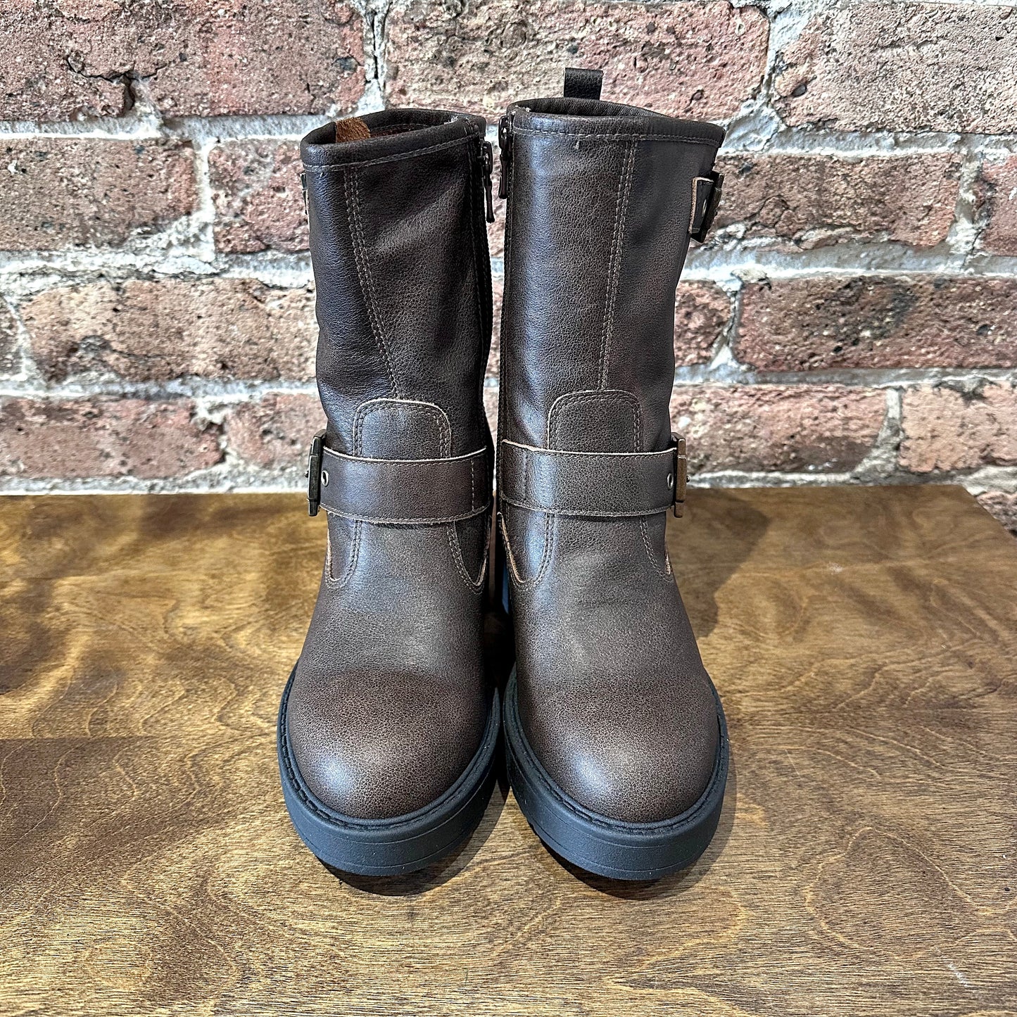 NeroGiardini I411995D-300 Brown Moto Boot