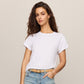 Modern Slub Tee In White