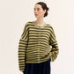 Grade & Gather Oversized Striped Cardigan