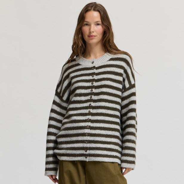 Grade & Gather Striped Cardigan - shoostore
