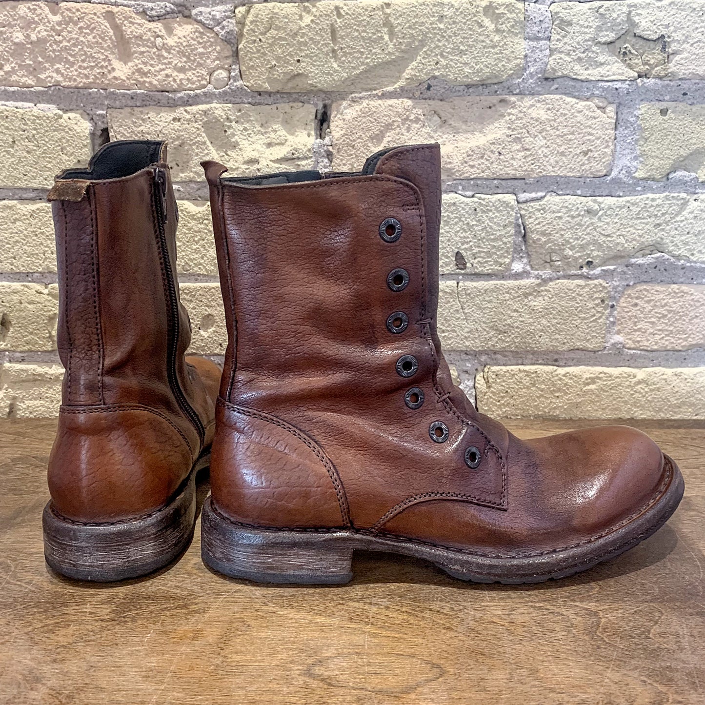 MOMA Male Laceless Boot Cuoio
