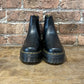 2976 Quad Black Polished Smooth Leather Chelsea Boot