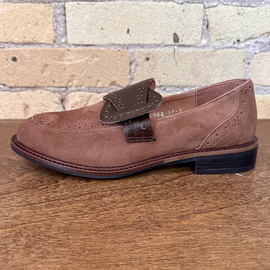All Black Belted Kid Loafer