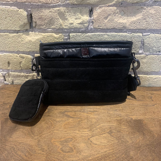 THINK ROYLN Downtown Crossbody Black Luxe Suede