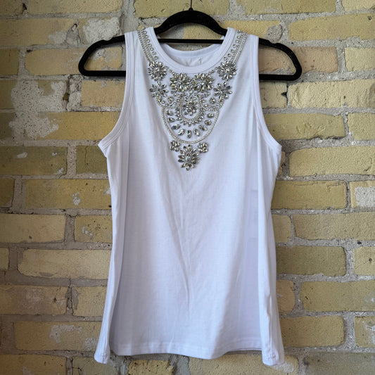 Gearhead White Bling Tank