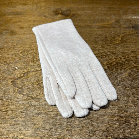 Two Tone Pastel Gloves Beige