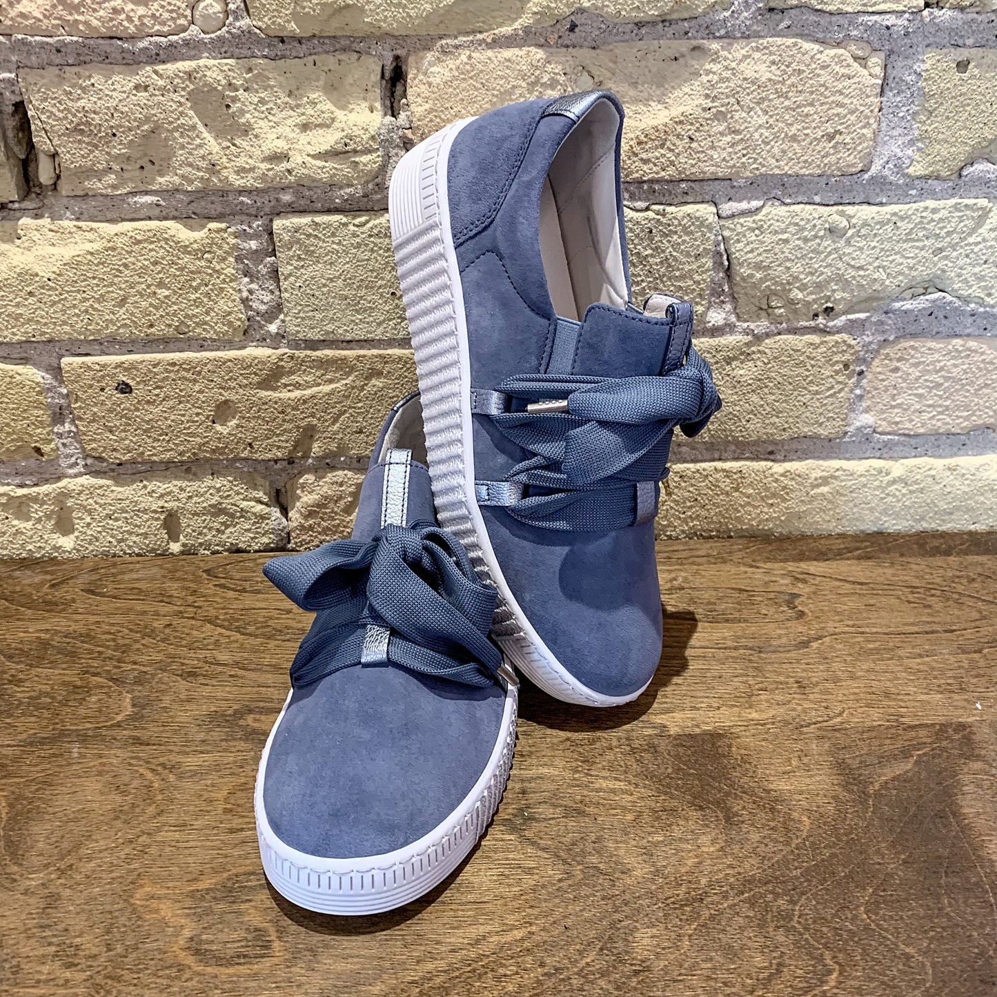 Gabor 63.333 Sky Blue Bow Sneaker - shoostore