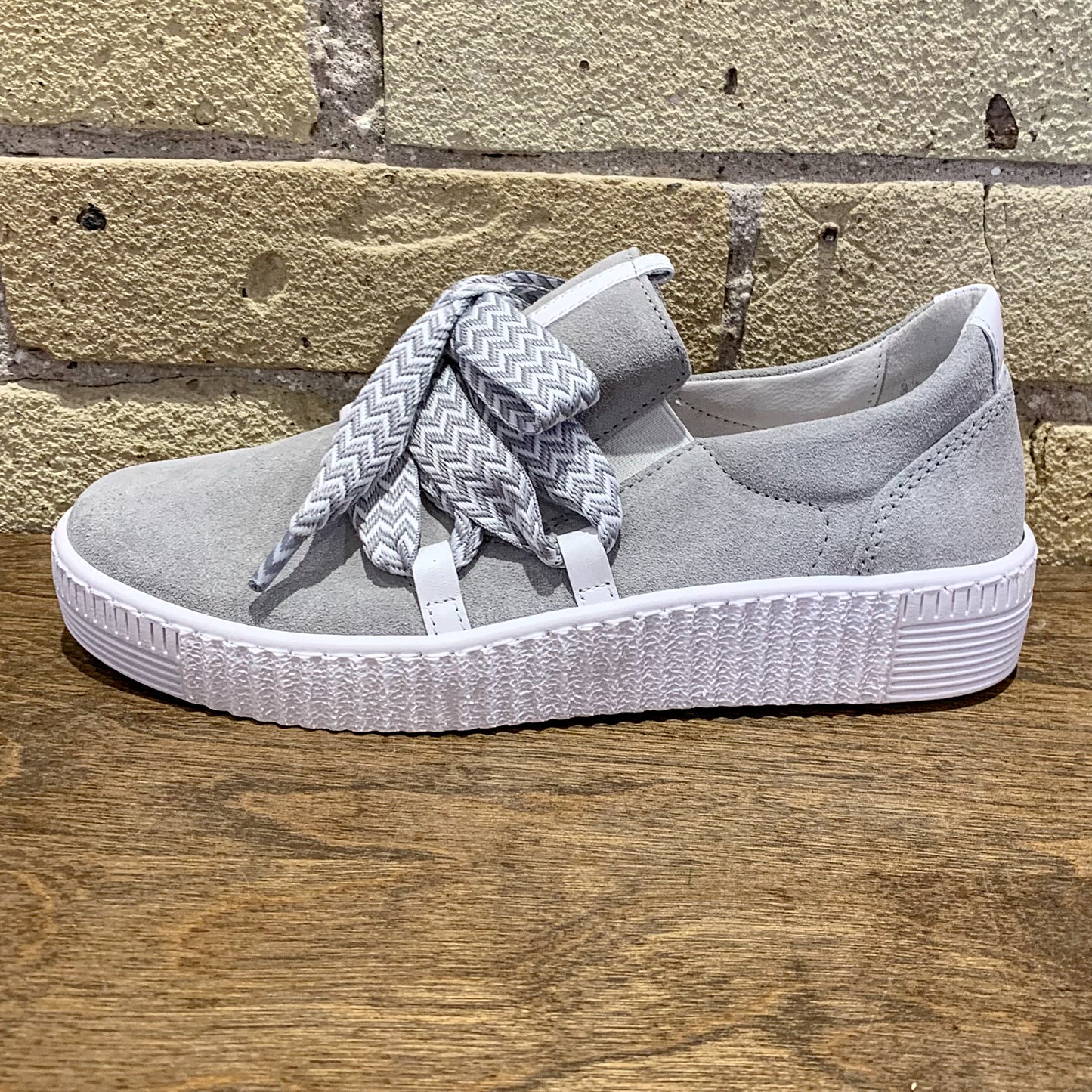 Gabor 83.333 Lt. Grey Bow Sneaker