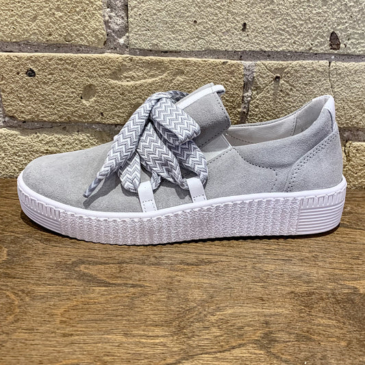 Gabor 83.333 Lt. Grey Bow Sneaker