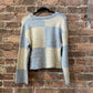 Rosy Blocked Sweater