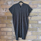 Grade & Gather Gauze Button Front Dress