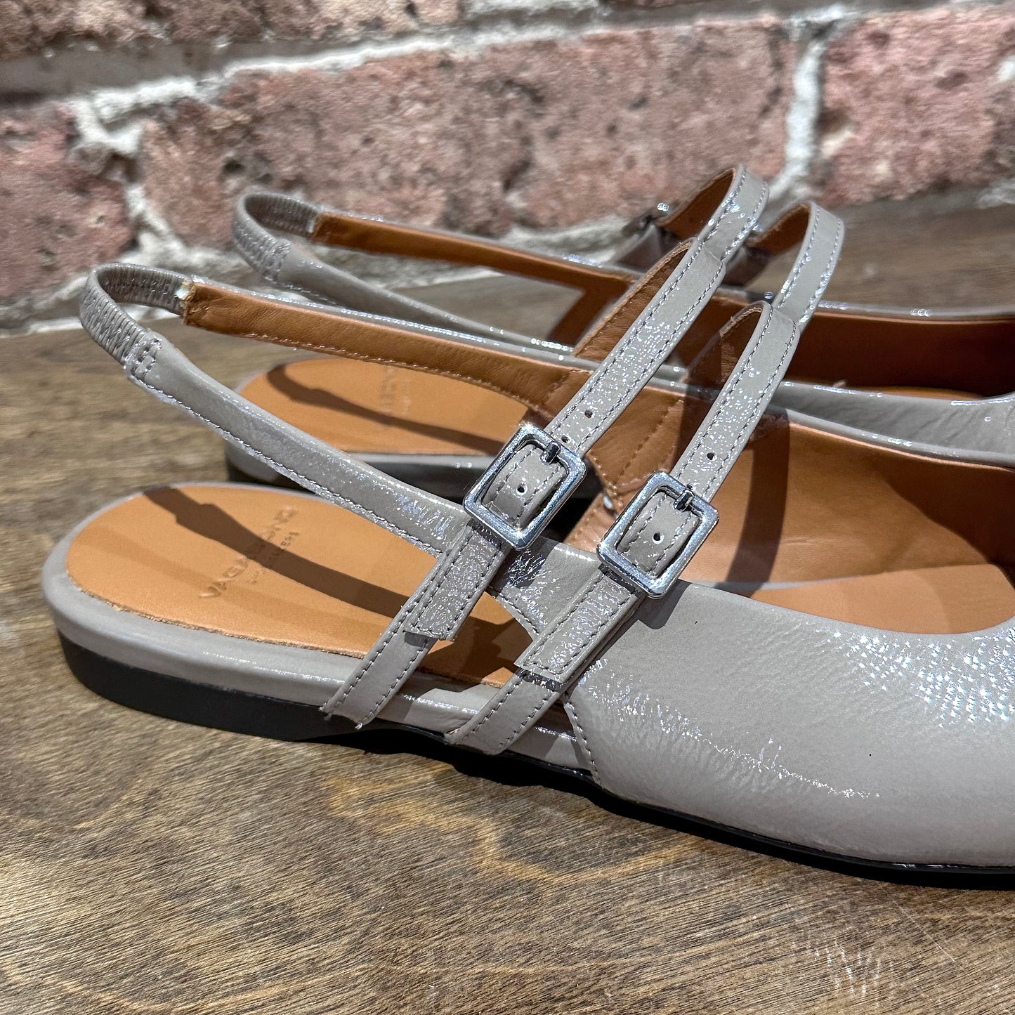 Vagabond Hermine Slingback Flat Taupe