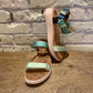 Woden Line Sandals Green Apple Multi