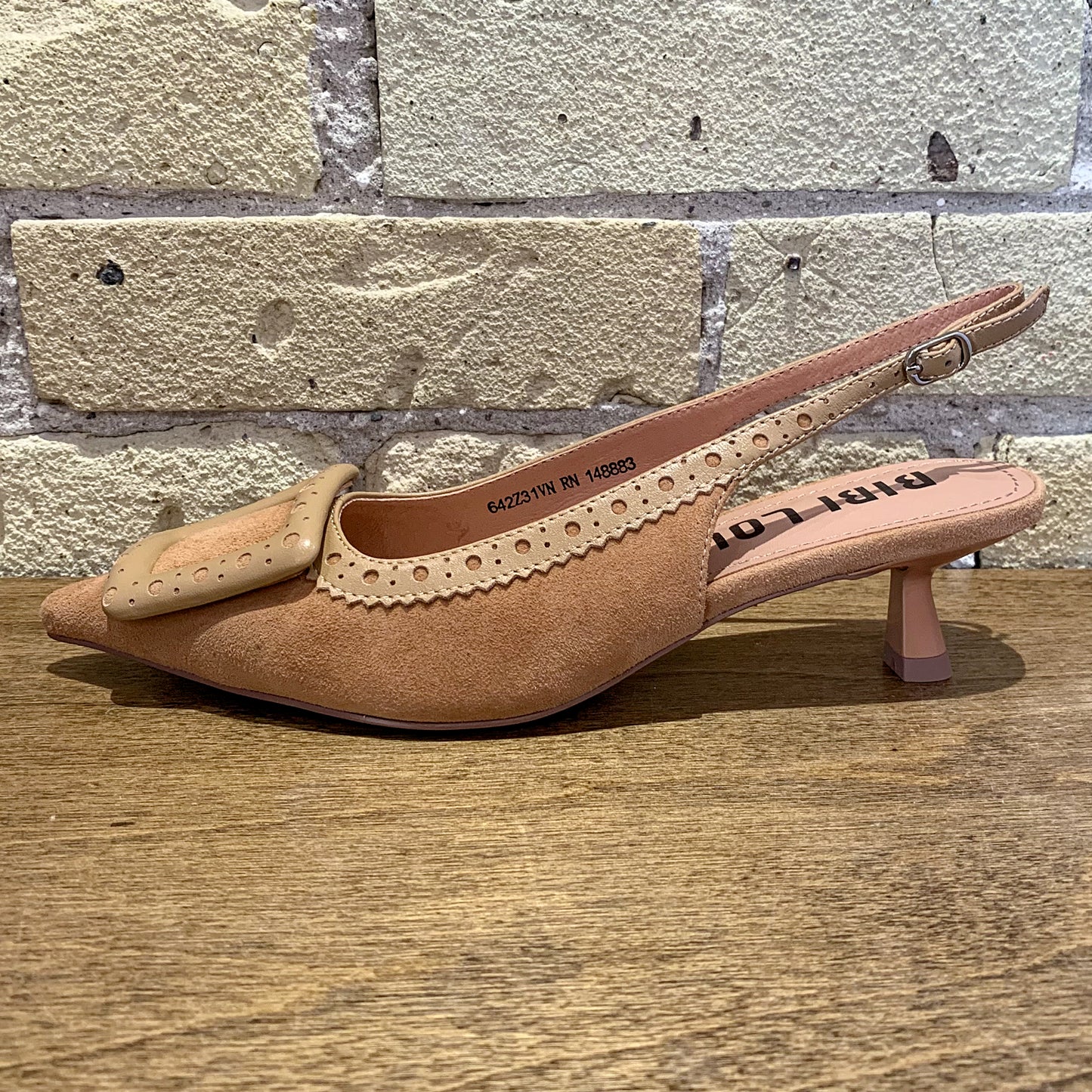 Bibi Lou Bonnie Slingback Suede Heel