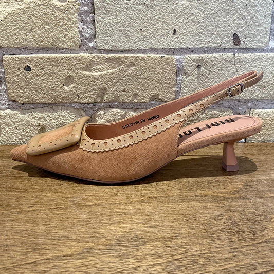 Bibi Lou Bonnie Slingback Suede Heel