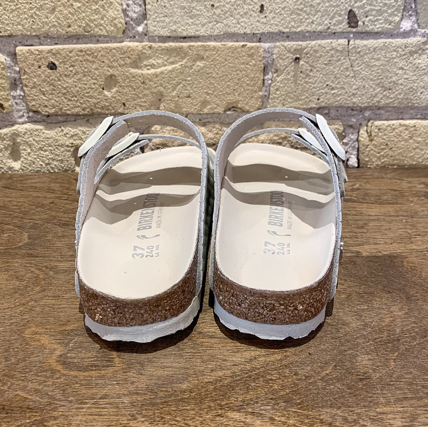 Arizona Woven Embossed Ecru Leather - shoostore