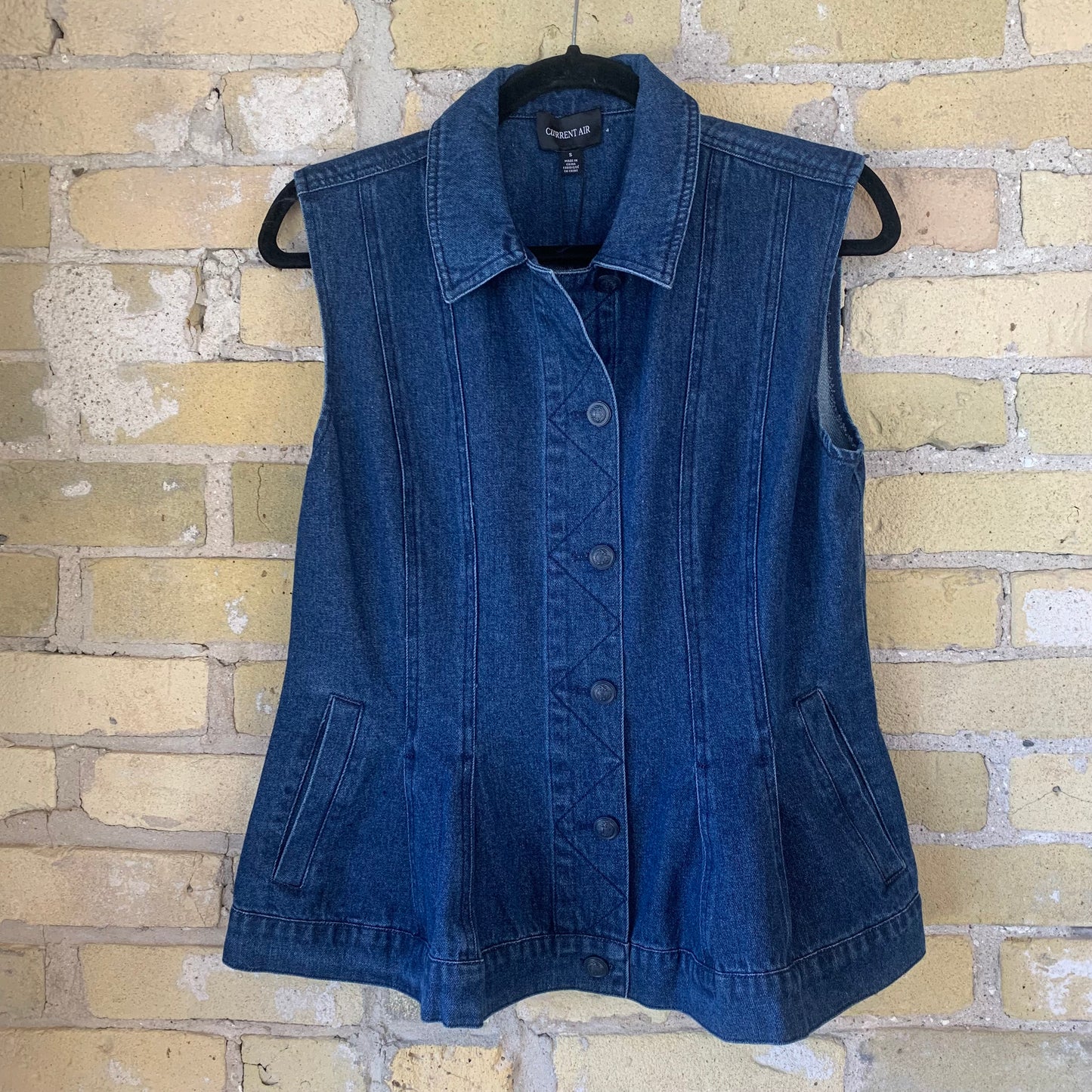 Current Air Layered Denim Jacket/Vest Set