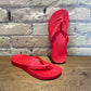 Archies Chili Red - Arch Support Flip Flops - shoostore