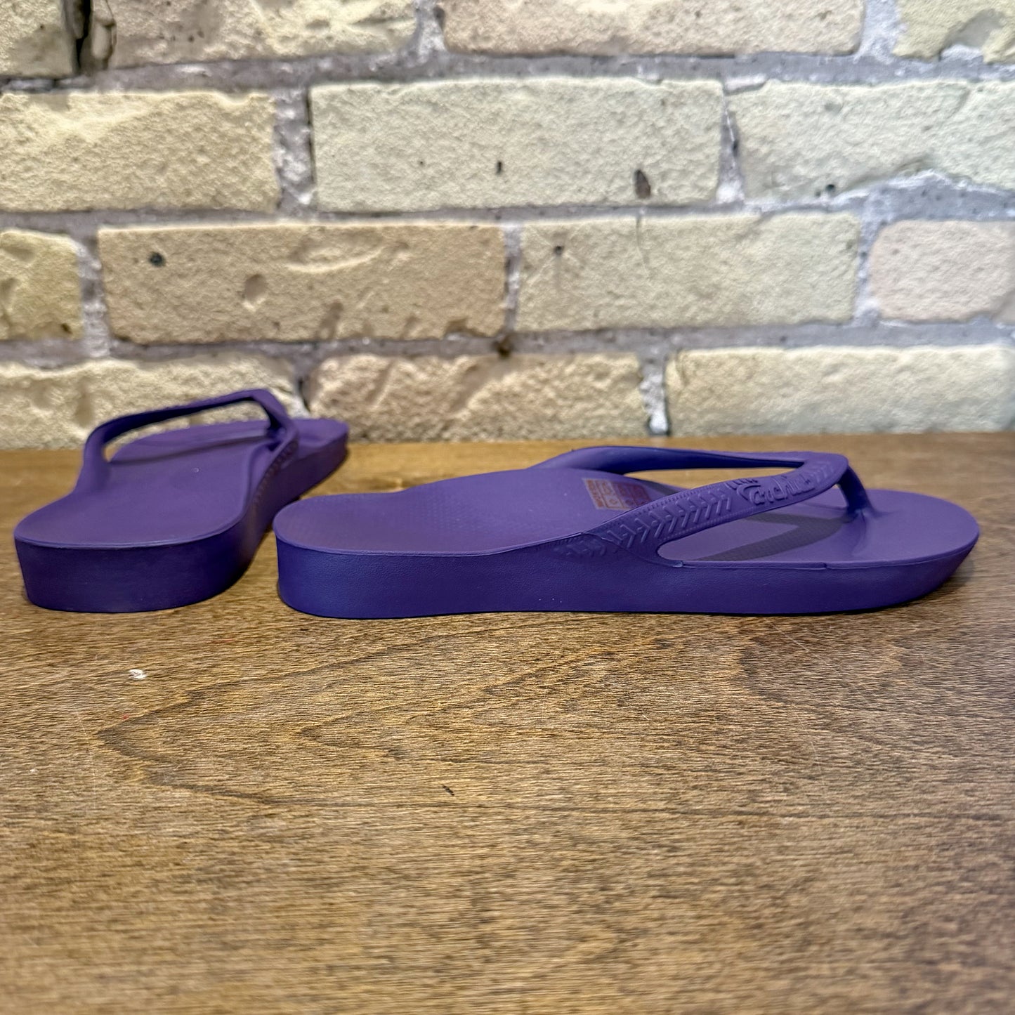 Archies Acai Purple - Arch Support Flip Flops - shoostore