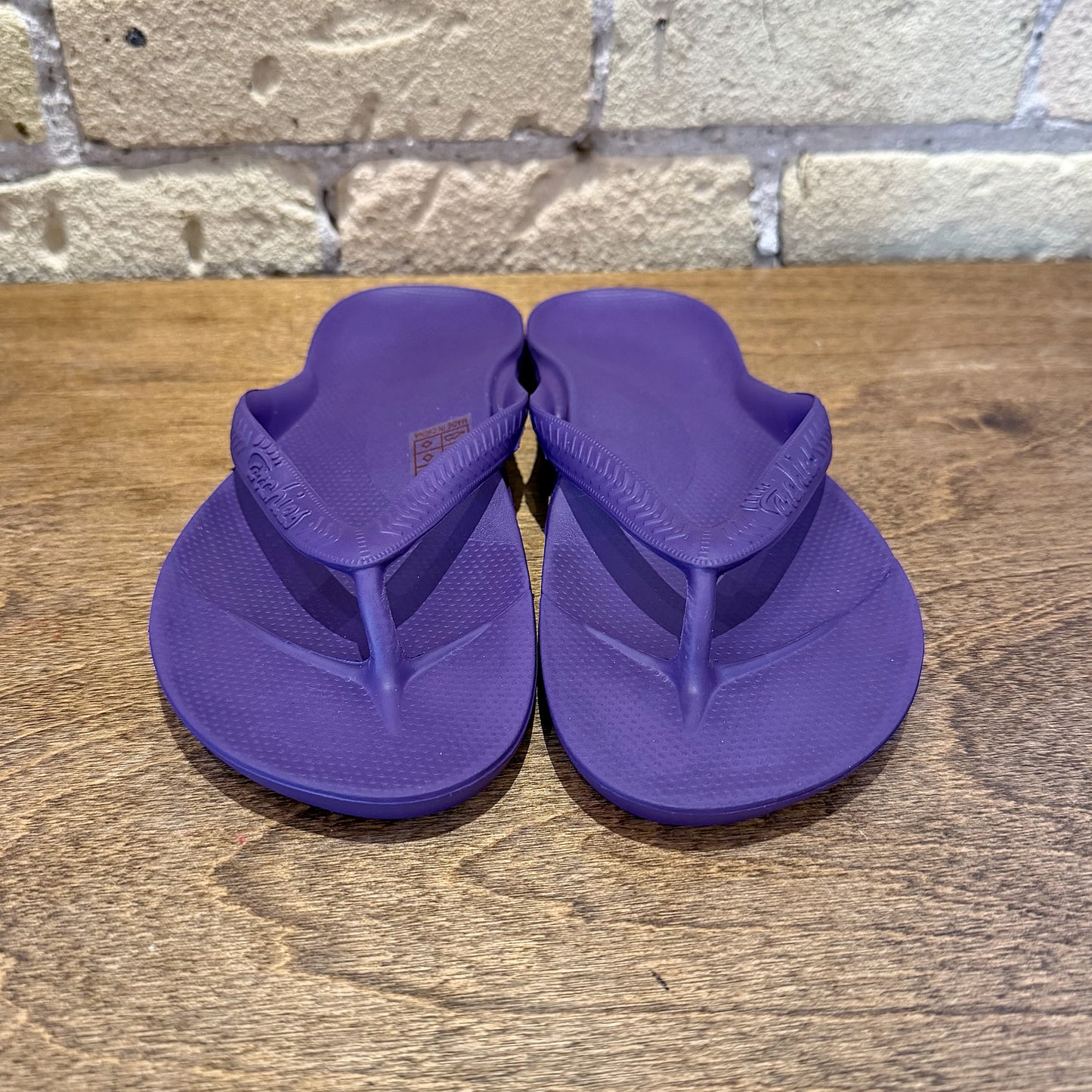 Archies Acai Purple - Arch Support Flip Flops - shoostore