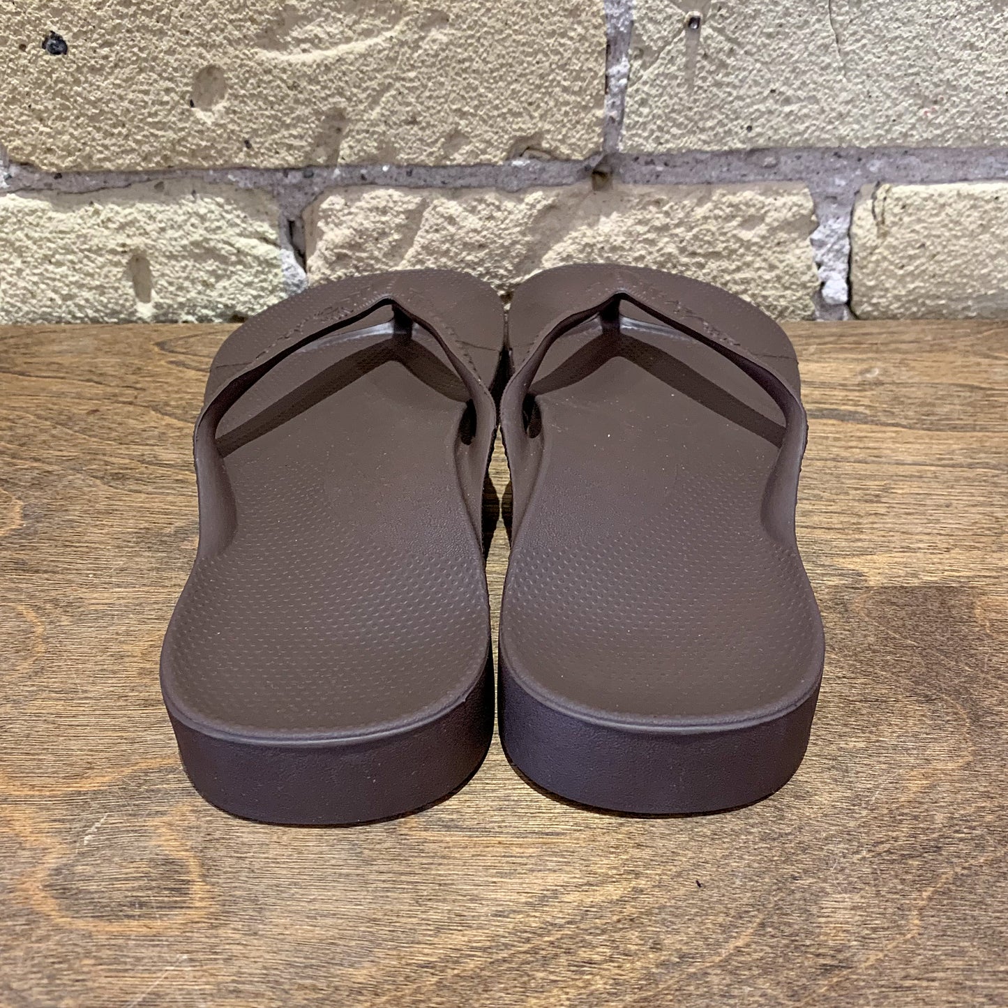 Archies Brown - Arch Support Flip Flops - shoostore