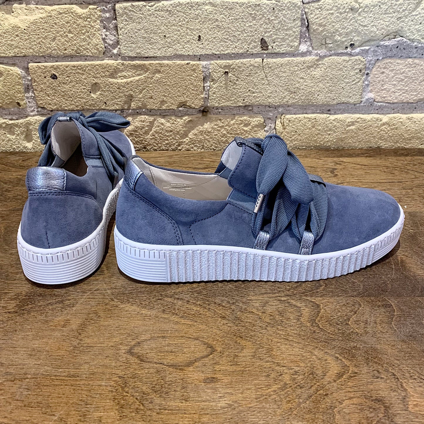 Gabor 63.333 Sky Blue Bow Sneaker - shoostore