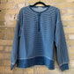 Apollo Striped Sweatshirt In Vintage Indigo