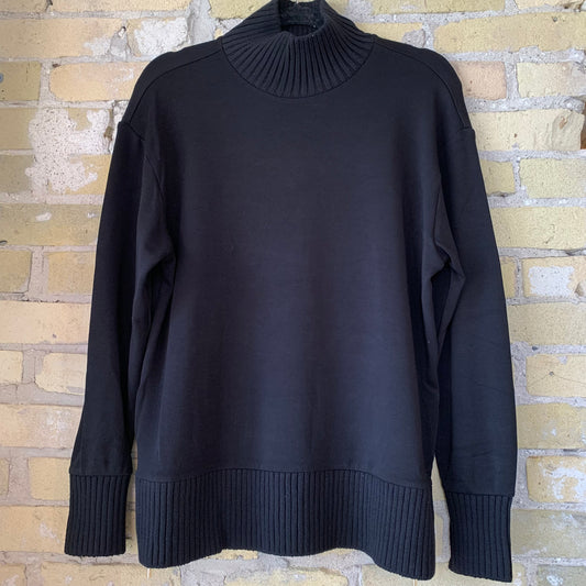 Z Supply Sable Rib Sweatshirt in Black