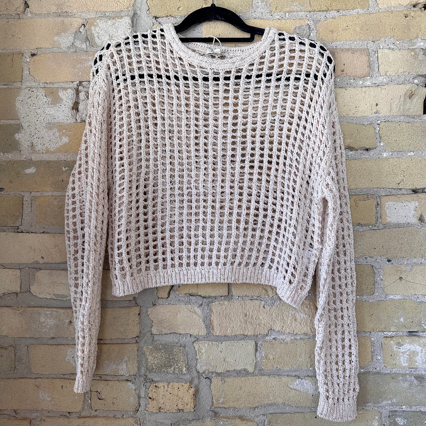 Z Supply Felix Cropped Crochet Sweater
