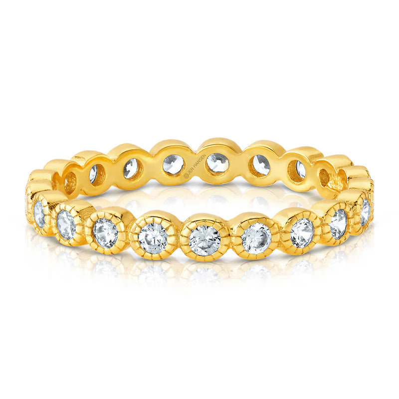 Jen Hansen Thin Round Eternity Band Gold