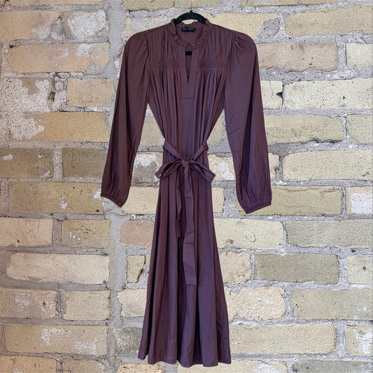 Current Air Midnight Plum Midi Dress