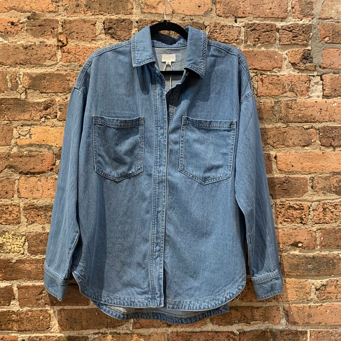 Z Supply All Day Denim Jacket Worn Indigo